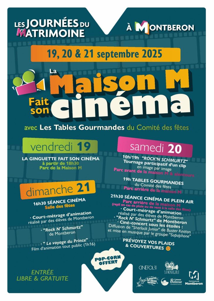 Journées du Matrimoine 2025-La Maison M fait son cinéma-19 au 21 septembre 2025