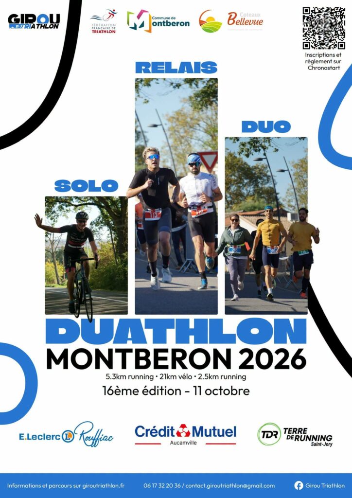 Duathlon de Montberon : les inscriptions sont ouvertes !