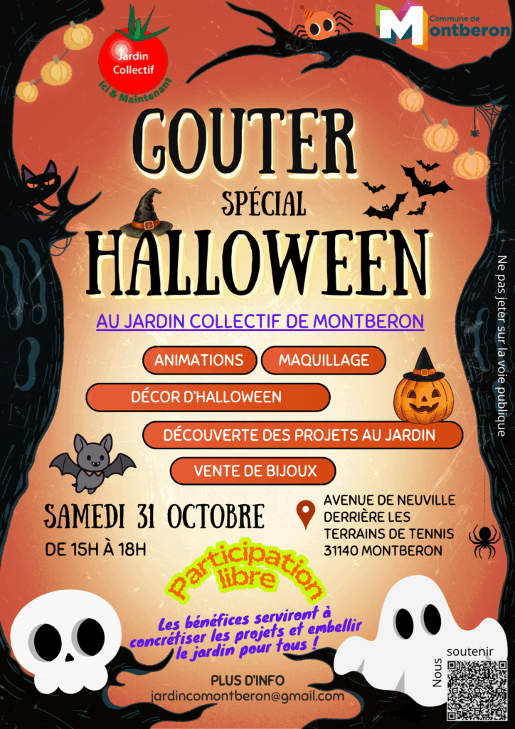 Goûter spécial Halloween au jardin collectif
